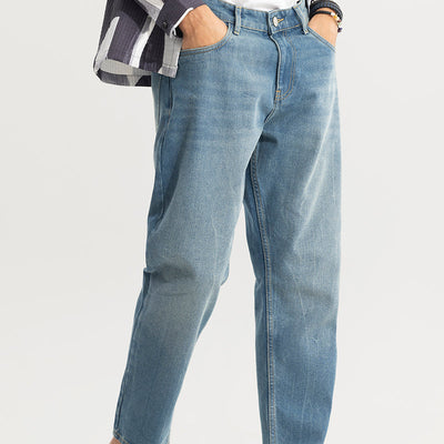 Castor Ocean Blue Baggy Jeans