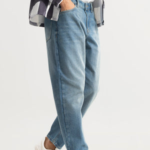 Castor Ocean Blue Baggy Jeans