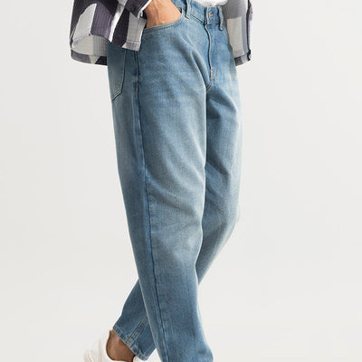 Castor Ocean Blue Baggy Jeans
