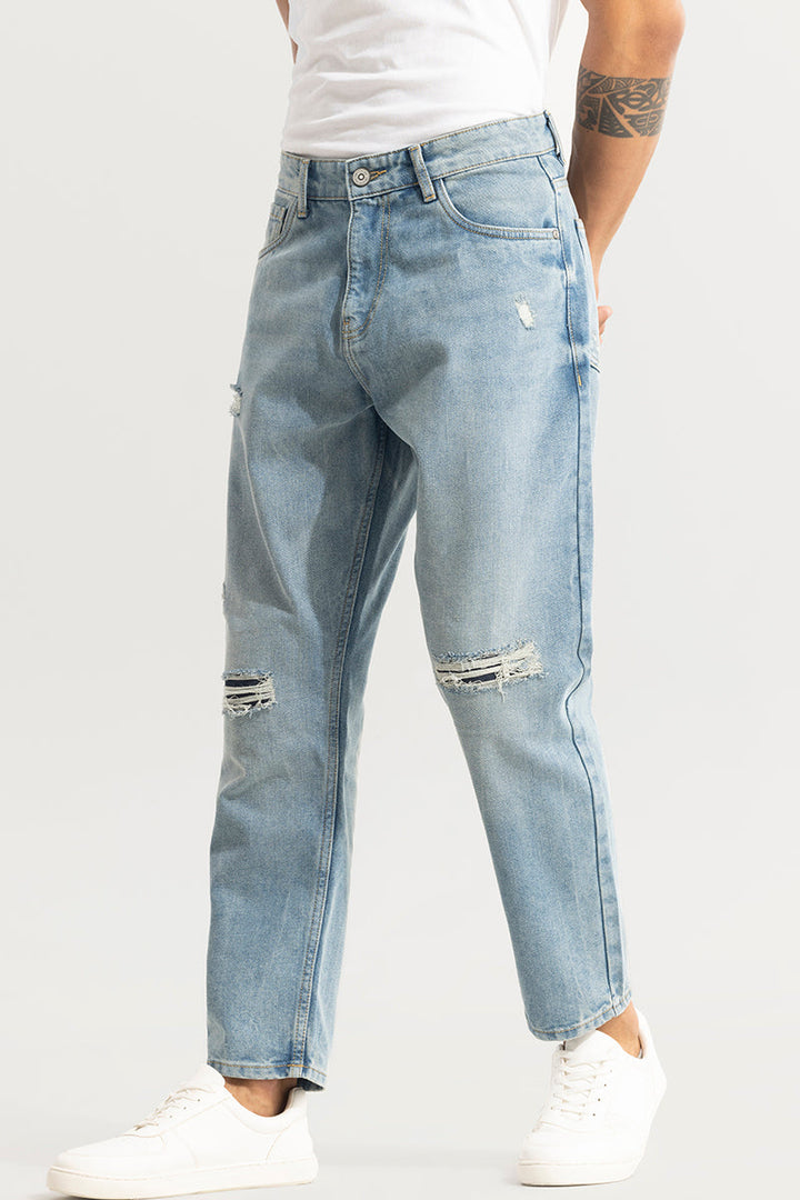 Castor Light Blue Baggy Jeans