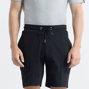 Pleated Black Shorts