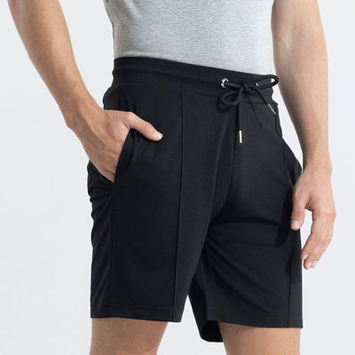 Pleated Black Shorts