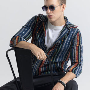 SpectraMark Line Hoodie Styled Shacket