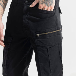 Outlander Black Cargo Pant