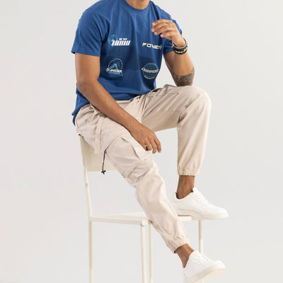 Hexa-Pocket Cream Cargo pant