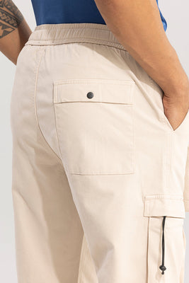 Hexa-Pocket Cream Cargo pant