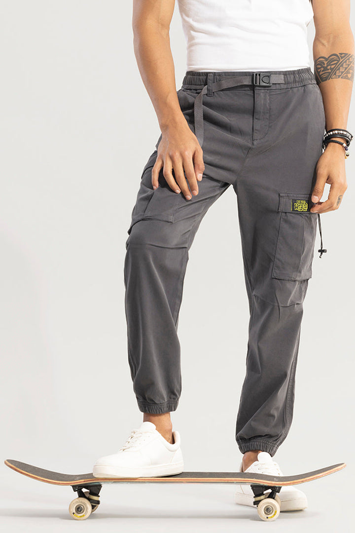 Hexa-Pocket Grey Cargo Pant
