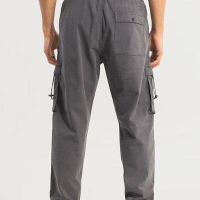 Hexa-Pocket Grey Cargo Pant