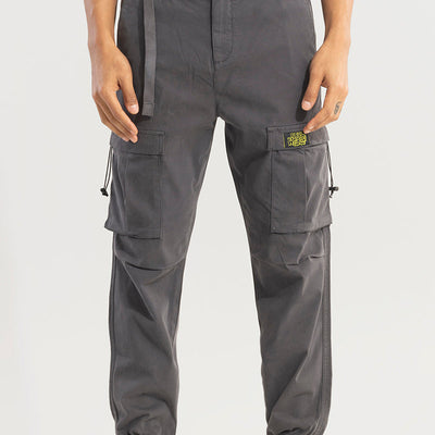 Hexa-Pocket Grey Cargo Pant