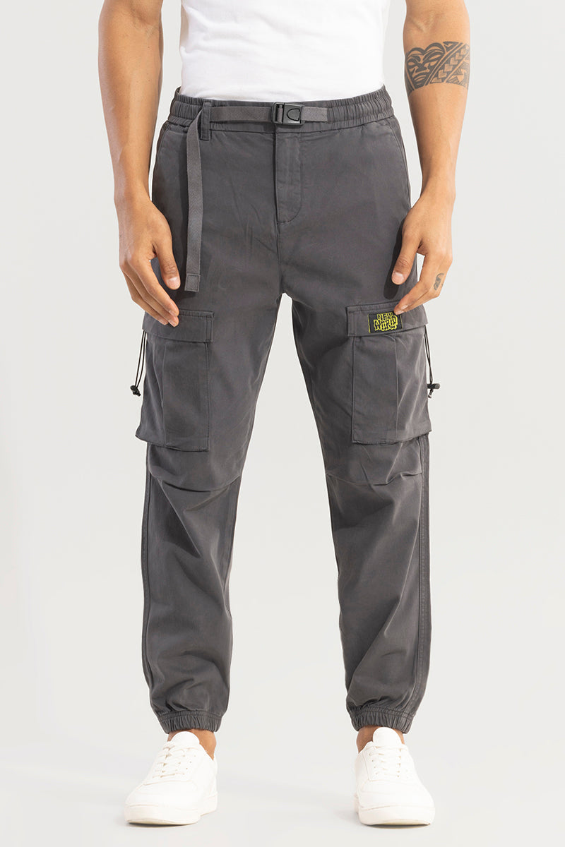 Hexa-Pocket Grey Cargo Pant