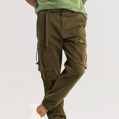 Hexa-Pocket Olive Cargo Pant