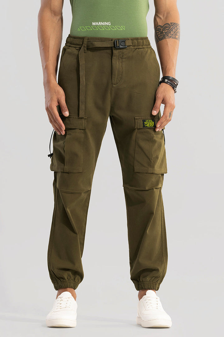 Hexa-Pocket Olive Cargo Pant