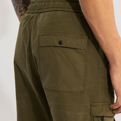 Hexa-Pocket Olive Cargo Pant