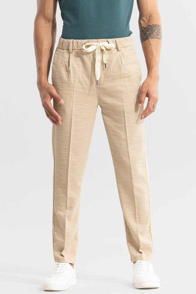 Soft Stride Beige Trouser