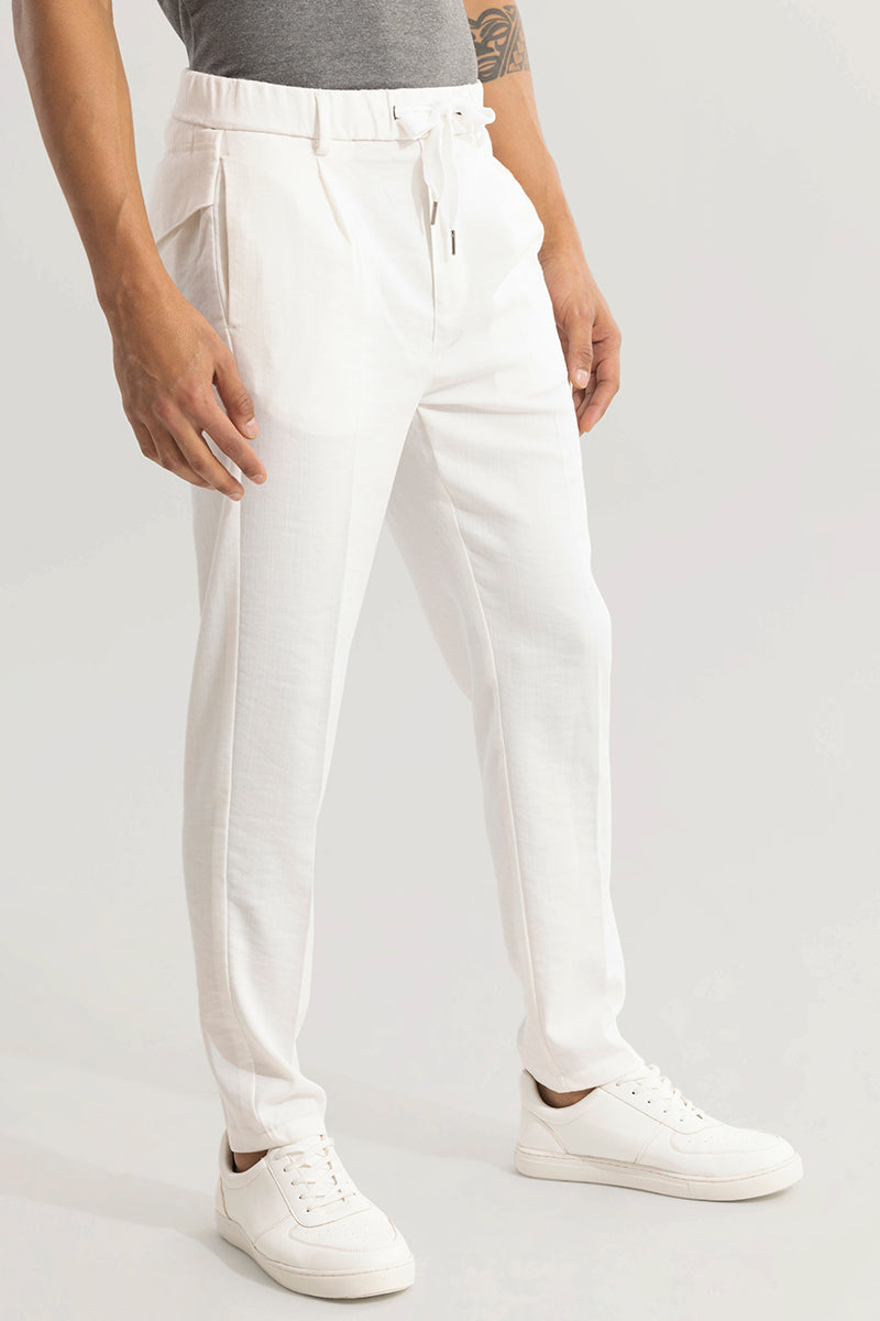 Soft Stride White Trouser