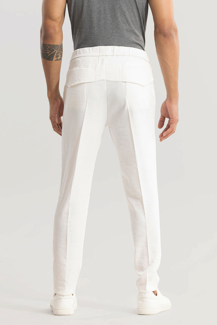Soft Stride White Trouser