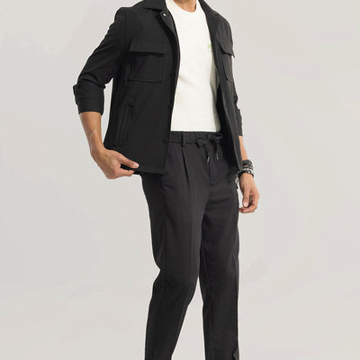Soft Stride Black Trouser