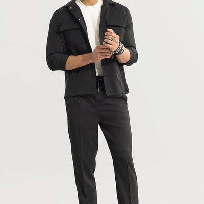 Soft Stride Black Trouser