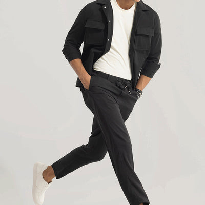 Soft Stride Black Trouser