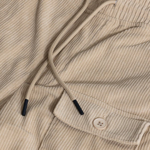 Cullin Beige Corduroy Cargo Pant