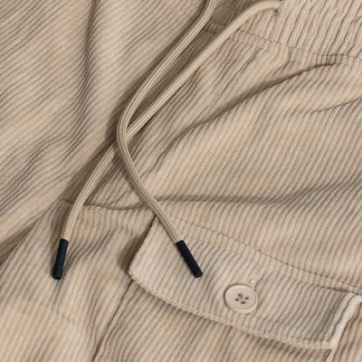 Cullin Beige Corduroy Cargo Pant