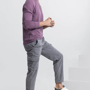 Cullin Grey Corduroy Cargo Pant