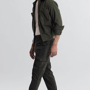 Cullin Olive Corduroy Cargo Pant