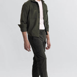 Cullin Olive Corduroy Cargo Pant