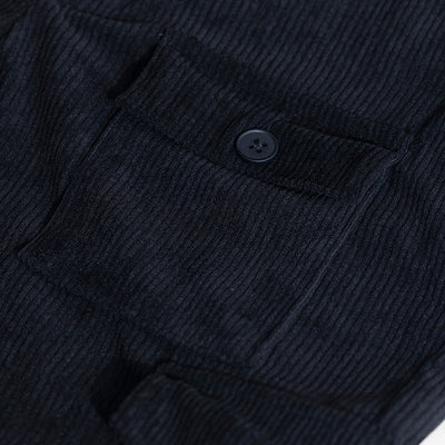 Cullin Black Corduroy Cargo Pant