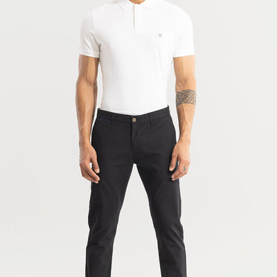 Stygian Black Linen Pant