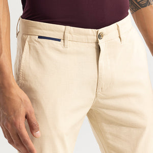 Stygian Beige Linen Pant