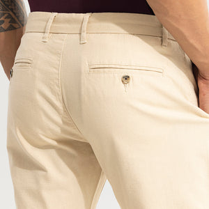 Stygian Beige Linen Pant