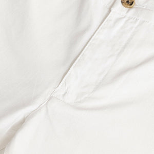 Stygian White Linen Pant