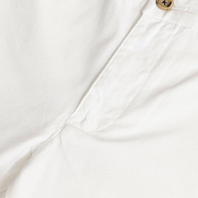 Stygian White Linen Pant