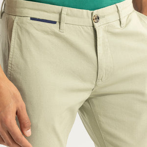 Stygian Green Linen Pant