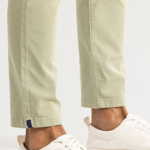 Stygian Green Linen Pant