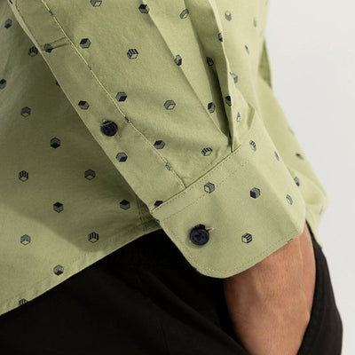 Cubist Green Shirt