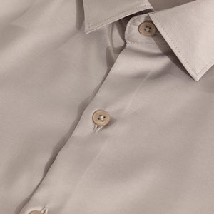 Double Cuff Cream Shirt