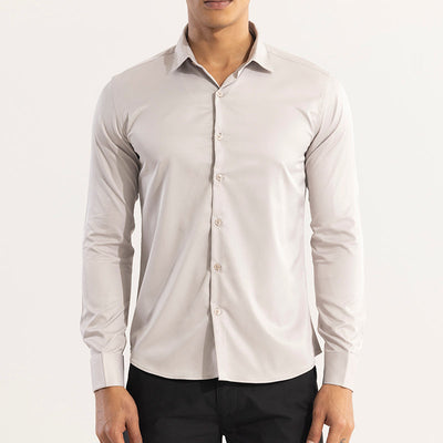 Double Cuff Cream Shirt