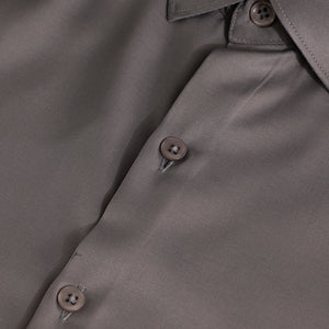 Double Cuff Simple Grey Shirt