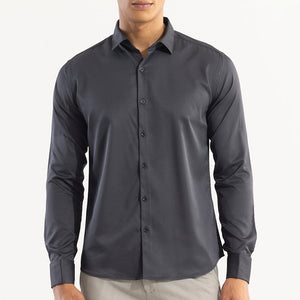 Double Cuff Pebble Grey Shirt