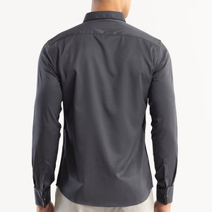 Double Cuff Pebble Grey Shirt