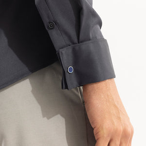 Double Cuff Pebble Grey Shirt
