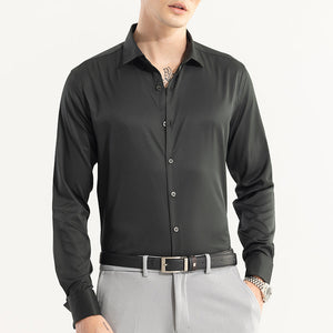 Double Cuff Jade Green Shirt