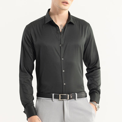 Double Cuff Jade Green Shirt