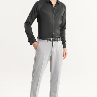 Double Cuff Jade Green Shirt
