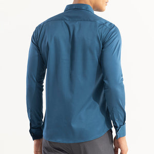 Double Cuff Aegean Blue Shirt