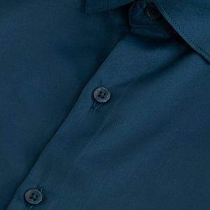 Double Cuff Aegean Blue Shirt