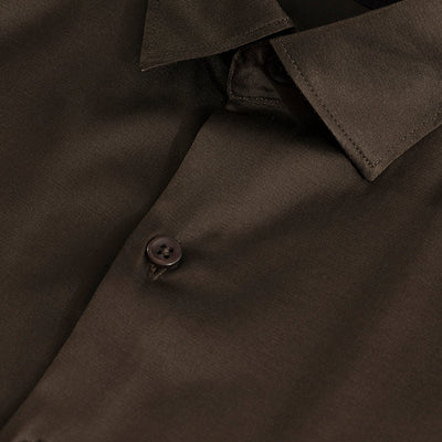 Double Cuff Brown Shirt