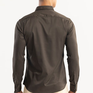 Double Cuff Brown Shirt